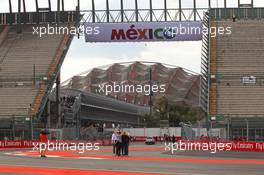 The stadium section. 29.10.2015. Formula 1 World Championship, Rd 17, Mexican Grand Prix, Mexixo City, Mexico, Preparation Day.