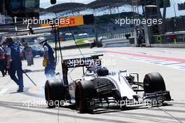 Valtteri Bottas (FIN) Williams FW37. 27.03.2015. Formula 1 World Championship, Rd 2, Malaysian Grand Prix, Sepang, Malaysia, Friday.