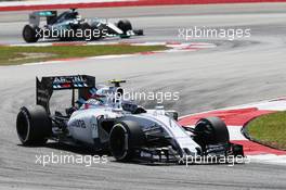 Valtteri Bottas (FIN) Williams FW37. 27.03.2015. Formula 1 World Championship, Rd 2, Malaysian Grand Prix, Sepang, Malaysia, Friday.