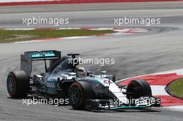 Lewis Hamilton (GBR) Mercedes AMG F1 W06. 27.03.2015. Formula 1 World Championship, Rd 2, Malaysian Grand Prix, Sepang, Malaysia, Friday.