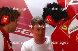 Sebastian Vettel (GER) Ferrari. 27.03.2015. Formula 1 World Championship, Rd 2, Malaysian Grand Prix, Sepang, Malaysia, Friday.