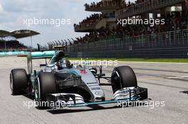 Nico Rosberg (GER) Mercedes AMG F1 W06. 29.03.2015. Formula 1 World Championship, Rd 2, Malaysian Grand Prix, Sepang, Malaysia, Sunday.