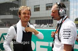 Nico Rosberg (GER) Mercedes AMG F1 on the grid. 29.03.2015. Formula 1 World Championship, Rd 2, Malaysian Grand Prix, Sepang, Malaysia, Sunday.