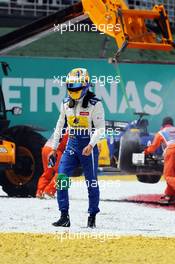 Marcus Ericsson (SWE) Sauber F1 Team retired from the race. 29.03.2015. Formula 1 World Championship, Rd 2, Malaysian Grand Prix, Sepang, Malaysia, Sunday.