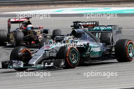 Lewis Hamilton (GBR), Mercedes AMG F1 Team  29.03.2015. Formula 1 World Championship, Rd 2, Malaysian Grand Prix, Sepang, Malaysia, Sunday.