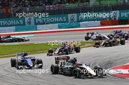 Nico Hulkenberg (GER) Sahara Force India F1 VJM08. 29.03.2015. Formula 1 World Championship, Rd 2, Malaysian Grand Prix, Sepang, Malaysia, Sunday.