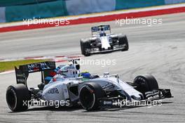 Felipe Massa (BRA) Williams FW37. 29.03.2015. Formula 1 World Championship, Rd 2, Malaysian Grand Prix, Sepang, Malaysia, Sunday.