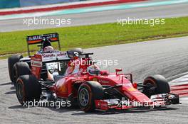 Sebastian Vettel (GER) Ferrari SF15-T. 29.03.2015. Formula 1 World Championship, Rd 2, Malaysian Grand Prix, Sepang, Malaysia, Sunday.