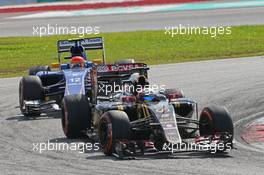 Romain Grosjean (FRA) Lotus F1 E23. 29.03.2015. Formula 1 World Championship, Rd 2, Malaysian Grand Prix, Sepang, Malaysia, Sunday.