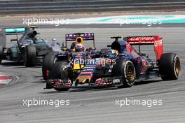 Carlos Sainz (ESP), Scuderia Toro Rosso  29.03.2015. Formula 1 World Championship, Rd 2, Malaysian Grand Prix, Sepang, Malaysia, Sunday.