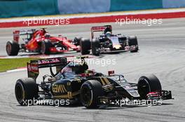 Pastor Maldonado (VEN) Lotus F1 E23. 29.03.2015. Formula 1 World Championship, Rd 2, Malaysian Grand Prix, Sepang, Malaysia, Sunday.