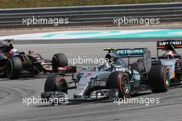 Nico Rosberg (GER), Mercedes AMG F1 Team  29.03.2015. Formula 1 World Championship, Rd 2, Malaysian Grand Prix, Sepang, Malaysia, Sunday.