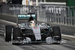 Lewis Hamilton (GBR) Mercedes AMG F1 W06. 28.03.2015. Formula 1 World Championship, Rd 2, Malaysian Grand Prix, Sepang, Malaysia, Saturday.