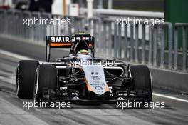 Sergio Perez (MEX) Sahara Force India F1 VJM08. 28.03.2015. Formula 1 World Championship, Rd 2, Malaysian Grand Prix, Sepang, Malaysia, Saturday.