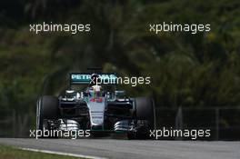 Lewis Hamilton (GBR) Mercedes AMG F1 W06. 28.03.2015. Formula 1 World Championship, Rd 2, Malaysian Grand Prix, Sepang, Malaysia, Saturday.