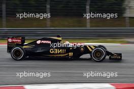 Romain Grosjean (FRA) Lotus F1 E23. 28.03.2015. Formula 1 World Championship, Rd 2, Malaysian Grand Prix, Sepang, Malaysia, Saturday.