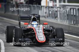 Fernando Alonso (ESP) McLaren MP4-30. 28.03.2015. Formula 1 World Championship, Rd 2, Malaysian Grand Prix, Sepang, Malaysia, Saturday.