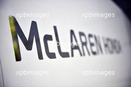 McLaren Honda logo. 26.03.2015. Formula 1 World Championship, Rd 2, Malaysian Grand Prix, Sepang, Malaysia, Thursday.