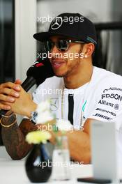 Lewis Hamilton (GBR) Mercedes AMG F1. 26.03.2015. Formula 1 World Championship, Rd 2, Malaysian Grand Prix, Sepang, Malaysia, Thursday.