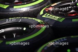 Pirelli tyres. 26.03.2015. Formula 1 World Championship, Rd 2, Malaysian Grand Prix, Sepang, Malaysia, Thursday.