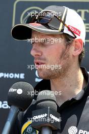 Romain Grosjean (FRA), Lotus F1 Team  26.03.2015. Formula 1 World Championship, Rd 2, Malaysian Grand Prix, Sepang, Malaysia, Thursday.