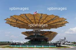 Sepang circuit grandstand. 26.03.2015. Formula 1 World Championship, Rd 2, Malaysian Grand Prix, Sepang, Malaysia, Thursday.