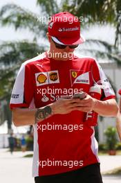 Kimi Raikkonen (FIN) Ferrari. 26.03.2015. Formula 1 World Championship, Rd 2, Malaysian Grand Prix, Sepang, Malaysia, Thursday.