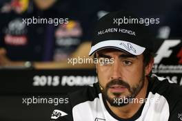 Fernando Alonso (ESP), McLaren Honda  26.03.2015. Formula 1 World Championship, Rd 2, Malaysian Grand Prix, Sepang, Malaysia, Thursday.