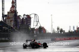 Jenson Button (GBR) McLaren MP4-30. 09.10.2015. Formula 1 World Championship, Rd 15, Russian Grand Prix, Sochi Autodrom, Sochi, Russia, Practice Day.