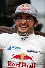 Carlos Sainz Jr (ESP) Scuderia Toro Rosso. 09.10.2015. Formula 1 World Championship, Rd 15, Russian Grand Prix, Sochi Autodrom, Sochi, Russia, Practice Day.