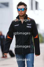 Sergio Perez (MEX) Sahara Force India F1. 09.10.2015. Formula 1 World Championship, Rd 15, Russian Grand Prix, Sochi Autodrom, Sochi, Russia, Practice Day.