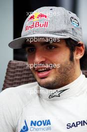 Carlos Sainz Jr (ESP) Scuderia Toro Rosso. 09.10.2015. Formula 1 World Championship, Rd 15, Russian Grand Prix, Sochi Autodrom, Sochi, Russia, Practice Day.