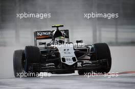 Sergio Perez (MEX) Sahara Force India F1 VJM08. 09.10.2015. Formula 1 World Championship, Rd 15, Russian Grand Prix, Sochi Autodrom, Sochi, Russia, Practice Day.