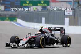 Jenson Button (GBR), McLaren Honda  09.10.2015. Formula 1 World Championship, Rd 15, Russian Grand Prix, Sochi Autodrom, Sochi, Russia, Practice Day.