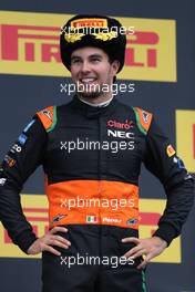 Sergio Perez (MEX), Sahara Force India  11.10.2015. Formula 1 World Championship, Rd 15, Russian Grand Prix, Sochi Autodrom, Sochi, Russia, Race Day.