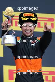 Sergio Perez (MEX), Sahara Force India  11.10.2015. Formula 1 World Championship, Rd 15, Russian Grand Prix, Sochi Autodrom, Sochi, Russia, Race Day.