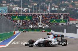 Valtteri Bottas (FIN) Williams FW37. 11.10.2015. Formula 1 World Championship, Rd 15, Russian Grand Prix, Sochi Autodrom, Sochi, Russia, Race Day.