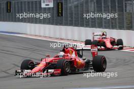 Sebastian Vettel (GER) Ferrari SF15-T. 11.10.2015. Formula 1 World Championship, Rd 15, Russian Grand Prix, Sochi Autodrom, Sochi, Russia, Race Day.