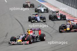 Daniil Kvyat (RUS) Red Bull Racing RB11. 11.10.2015. Formula 1 World Championship, Rd 15, Russian Grand Prix, Sochi Autodrom, Sochi, Russia, Race Day.