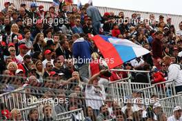 Fans in the grandstand. 11.10.2015. Formula 1 World Championship, Rd 15, Russian Grand Prix, Sochi Autodrom, Sochi, Russia, Race Day.