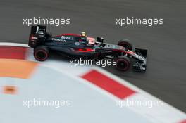 Jenson Button (GBR) McLaren MP4-30. 10.10.2015. Formula 1 World Championship, Rd 15, Russian Grand Prix, Sochi Autodrom, Sochi, Russia, Qualifying Day.