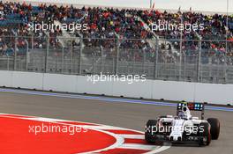 Valtteri Bottas (FIN) Williams FW37. 10.10.2015. Formula 1 World Championship, Rd 15, Russian Grand Prix, Sochi Autodrom, Sochi, Russia, Qualifying Day.