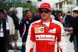 Kimi Raikkonen (FIN) Ferrari. 10.10.2015. Formula 1 World Championship, Rd 15, Russian Grand Prix, Sochi Autodrom, Sochi, Russia, Qualifying Day.