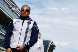 Valtteri Bottas (FIN) Williams on the drivers parade. 11.10.2015. Formula 1 World Championship, Rd 15, Russian Grand Prix, Sochi Autodrom, Sochi, Russia, Race Day.