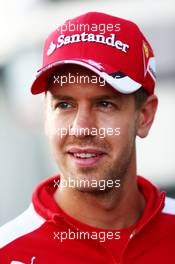 Sebastian Vettel (GER) Ferrari. 08.10.2015. Formula 1 World Championship, Rd 15, Russian Grand Prix, Sochi Autodrom, Sochi, Russia, Preparation Day.