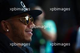 Lewis Hamilton (GBR) Mercedes AMG F1. 08.10.2015. Formula 1 World Championship, Rd 15, Russian Grand Prix, Sochi Autodrom, Sochi, Russia, Preparation Day.