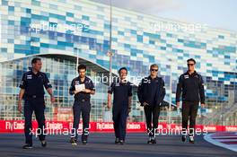 Marcus Ericsson (SWE) Sauber F1 Team walks the circuit. 08.10.2015. Formula 1 World Championship, Rd 15, Russian Grand Prix, Sochi Autodrom, Sochi, Russia, Preparation Day.