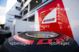 Pirelli tyres for the Ferrari team. 08.10.2015. Formula 1 World Championship, Rd 15, Russian Grand Prix, Sochi Autodrom, Sochi, Russia, Preparation Day.