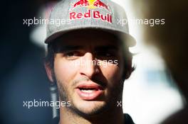 Carlos Sainz Jr (ESP) Scuderia Toro Rosso. 08.10.2015. Formula 1 World Championship, Rd 15, Russian Grand Prix, Sochi Autodrom, Sochi, Russia, Preparation Day.