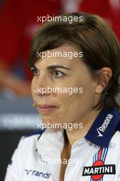Claire Williams (GB), Williams F1 Team  18.09.2015. Formula 1 World Championship, Rd 13, Singapore Grand Prix, Singapore, Singapore, Practice Day.